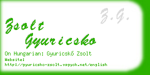 zsolt gyuricsko business card